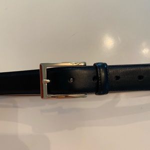 Black Leather Brooks Brother Belt